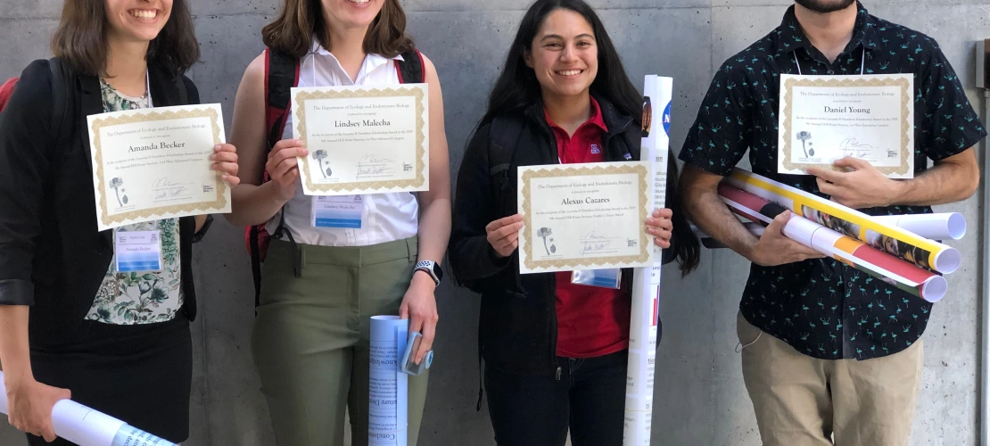 Poster Session 2019 winners and awardees of Lucretia B Hamilton scholarship 