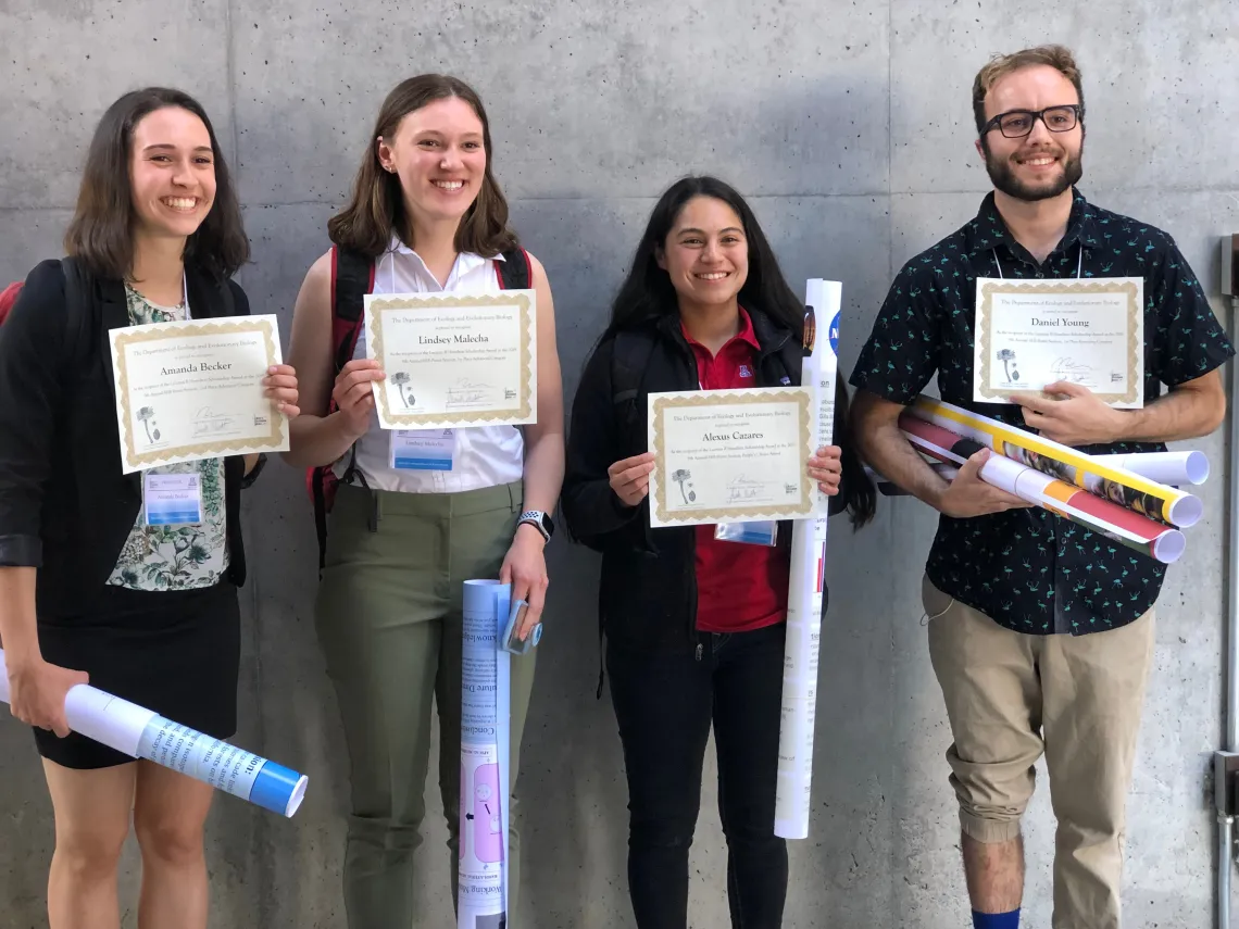 Poster Session 2019 winners and awardees of Lucretia B Hamilton scholarship 